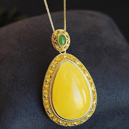 🔥Elegant Lucky Flower Pendant Necklace