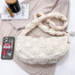 Women's Quilted Puffy Handbag