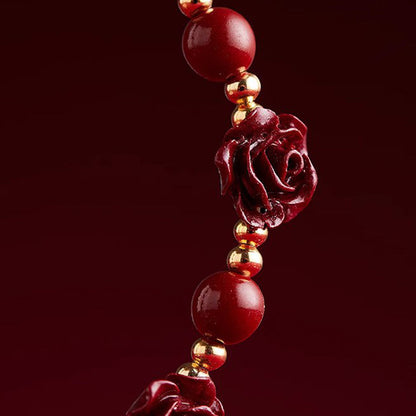Purple Gold Sand Rose Pearl Bracelet