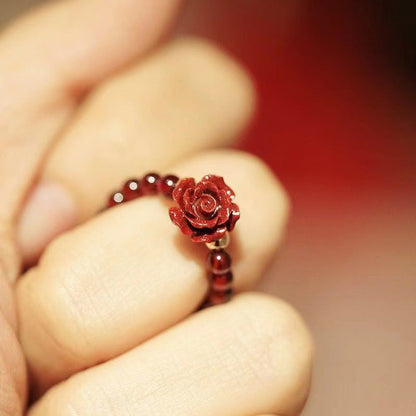Purple Gold Sand Rose Pearl Bracelet