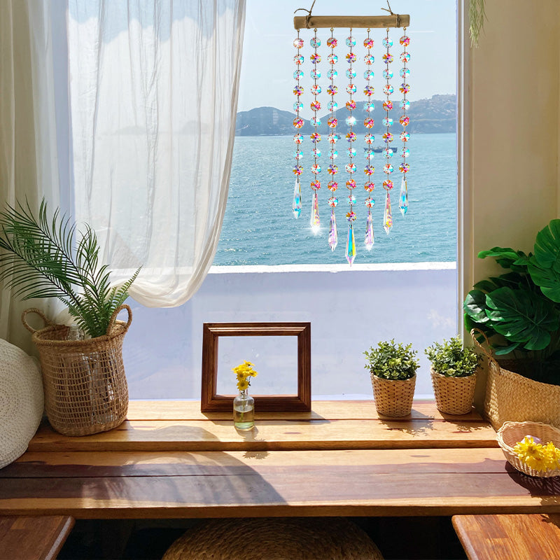 Colorful Crystal Wind Chime Pendant
