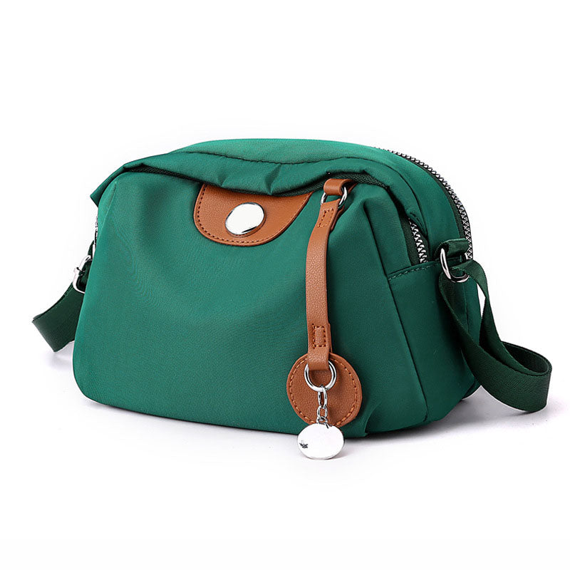 Fashionable and Versatile Large-Capacity Nylon Shoulder Bag