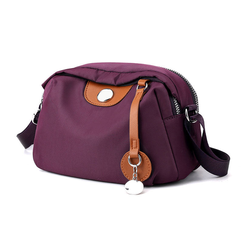 Fashionable and Versatile Large-Capacity Nylon Shoulder Bag