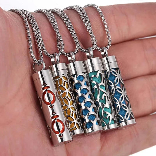 Stainless Steel Aromatherapy Necklace