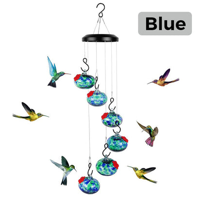 Hummingbird Wind Chime Feeder