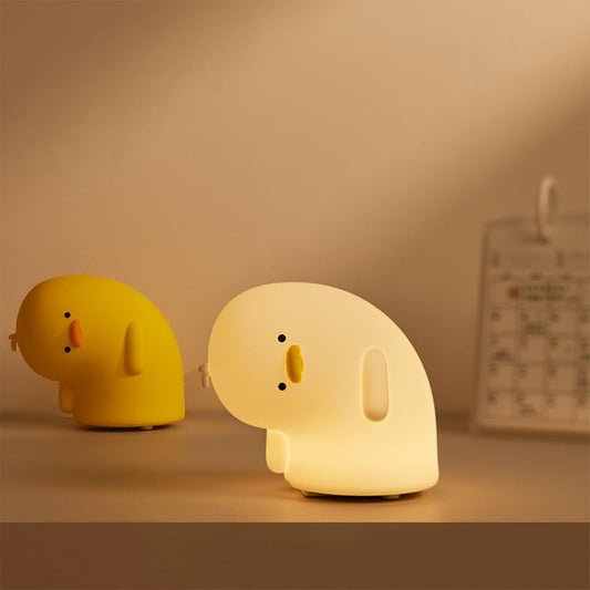 Cute Duck Silicone Clap-On Night Light