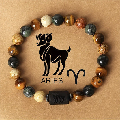 Astrological Tiger Eye Stone Bracelet