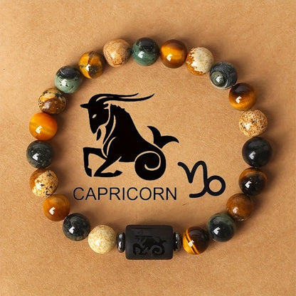 Astrological Tiger Eye Stone Bracelet
