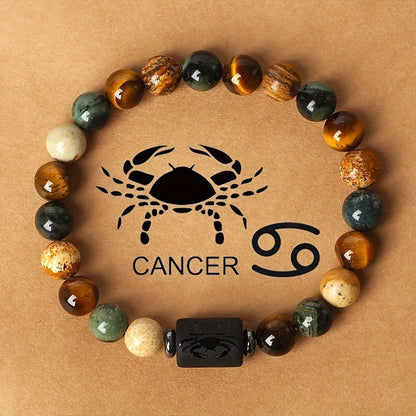 Astrological Tiger Eye Stone Bracelet