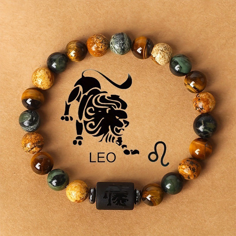 Astrological Tiger Eye Stone Bracelet
