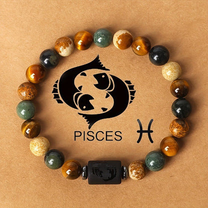 Astrological Tiger Eye Stone Bracelet