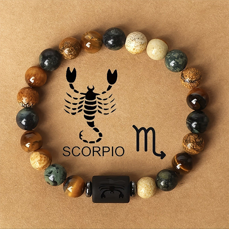 Astrological Tiger Eye Stone Bracelet
