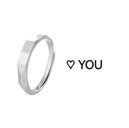 Adjustable Sculpted Ring I Love You Romantic Gift