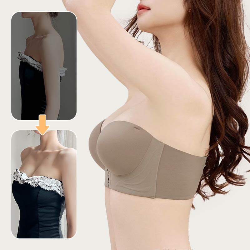 🌟Invisible Strap Front Buckle Push Up Bra🥰