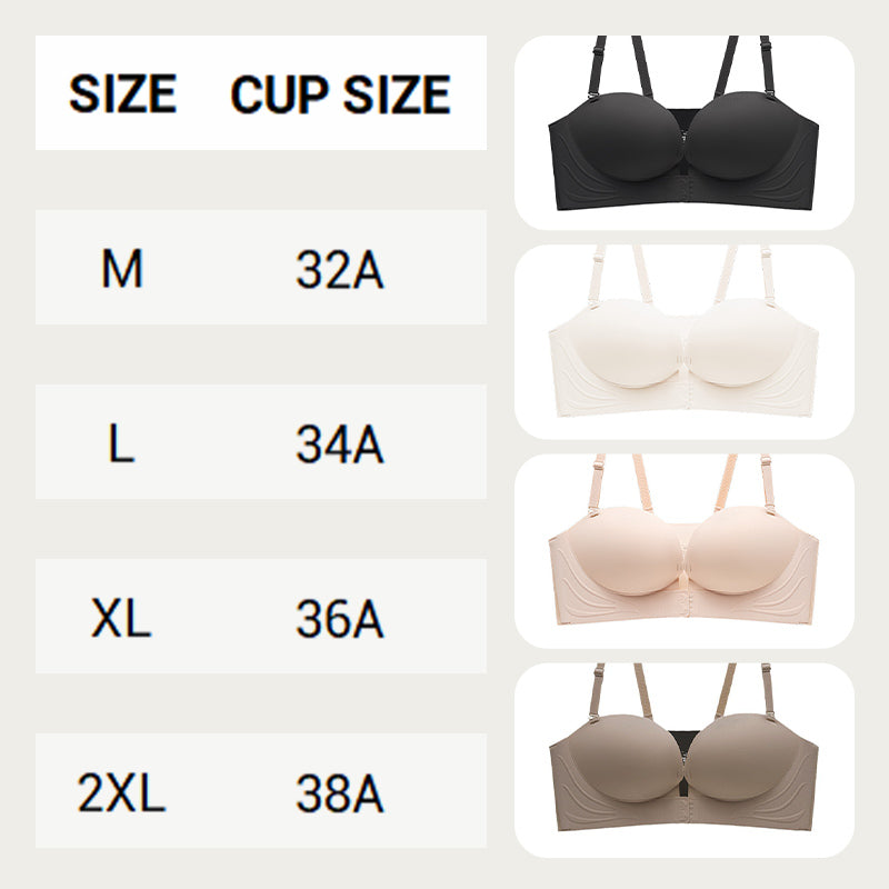 🌟Invisible Strap Front Buckle Push Up Bra🥰