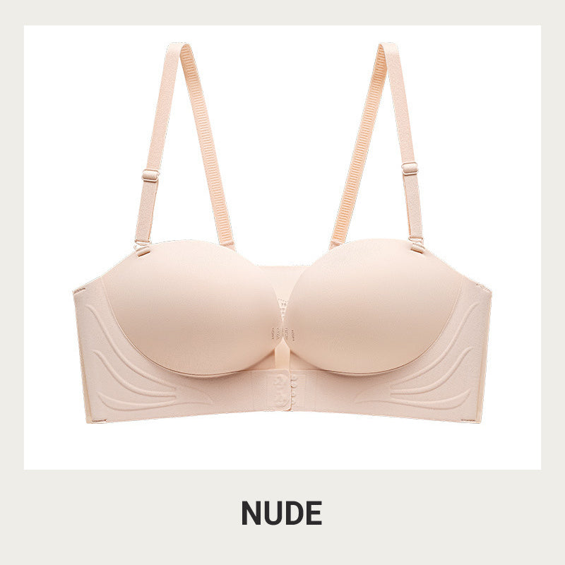 🌟Invisible Strap Front Buckle Push Up Bra🥰