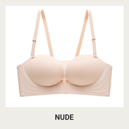 🌟Invisible Strap Front Buckle Push Up Bra🥰