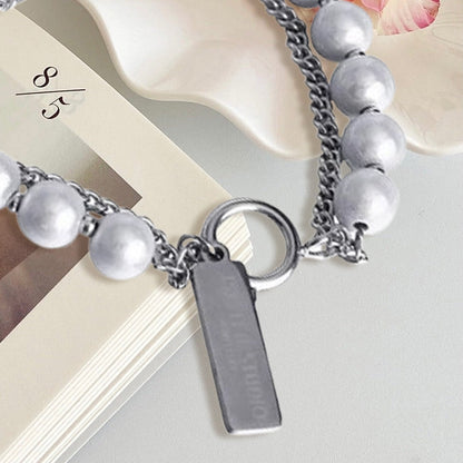 Glow Pearls Double Layers Bracelet