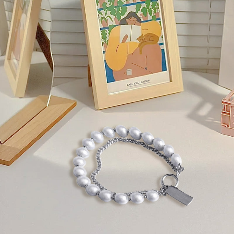Glow Pearls Double Layers Bracelet