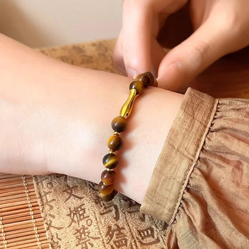 Tiger Eye Beaded Bracelet