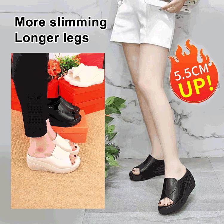 👡 50% OFF NOW! ✨ Elevation 5.5 cm Inclined Heel Sandals – Comfortable Lift, Stylish Design & Perfect for Daily Wear 🌸