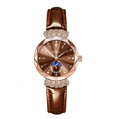 🔥Women's Fashionable Diamond Moon Star Watch
