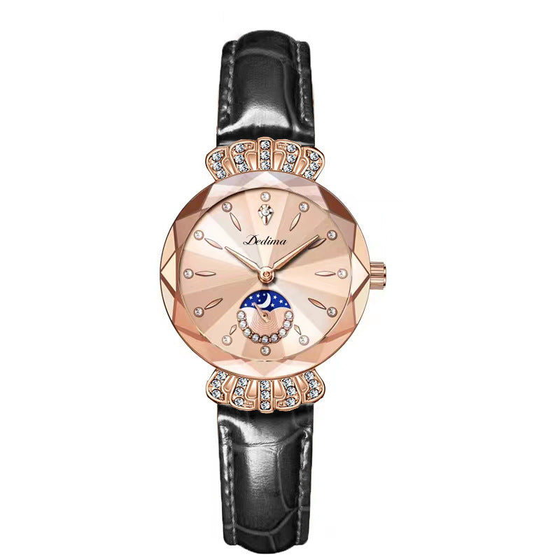 🔥Women's Fashionable Diamond Moon Star Watch