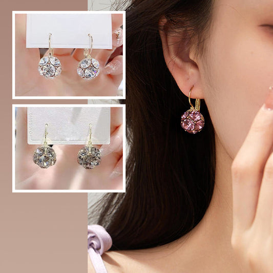 🔥Elegant Crystal Sphere Drop Earrings