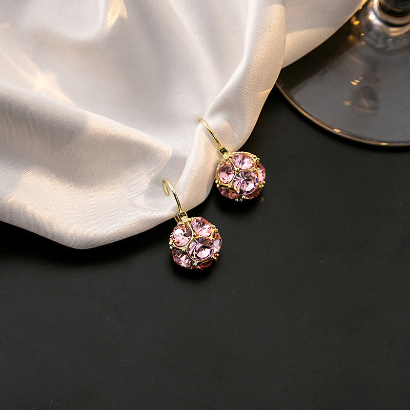 🔥Elegant Crystal Sphere Drop Earrings