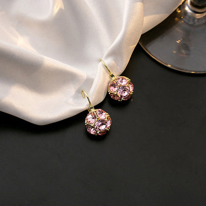 🔥Elegant Crystal Sphere Drop Earrings