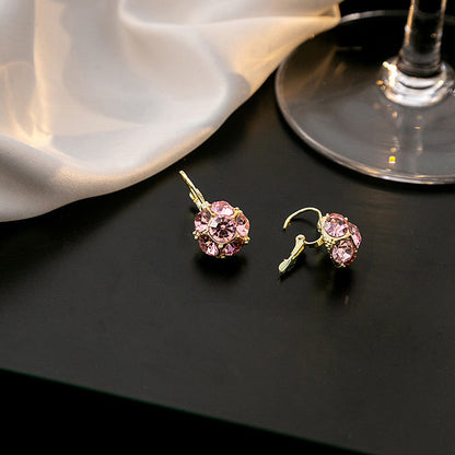 🔥Elegant Crystal Sphere Drop Earrings