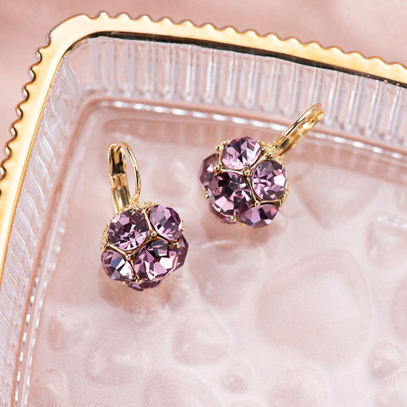 🔥Elegant Crystal Sphere Drop Earrings