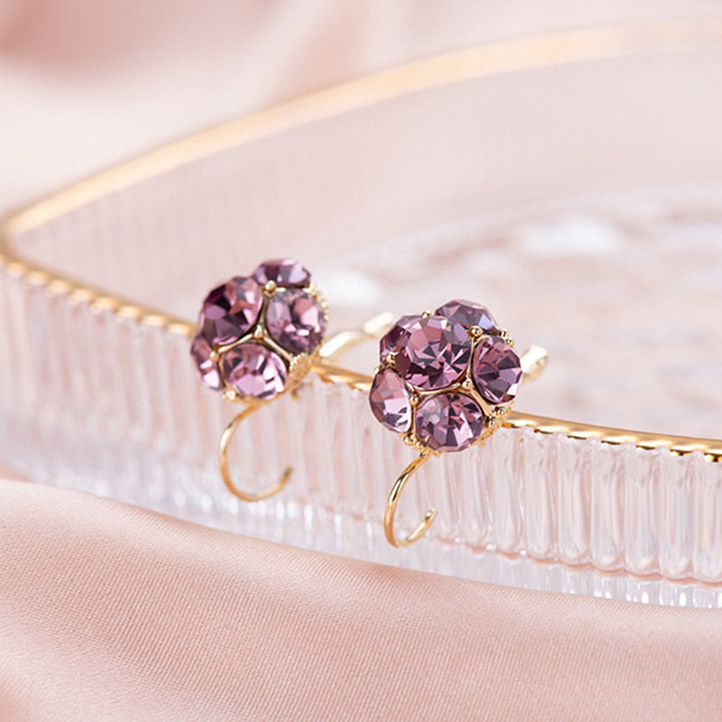 🔥Elegant Crystal Sphere Drop Earrings