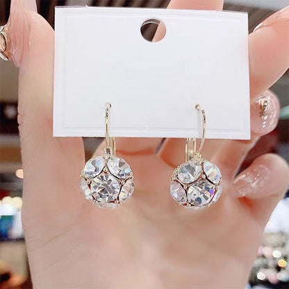 🔥Elegant Crystal Sphere Drop Earrings