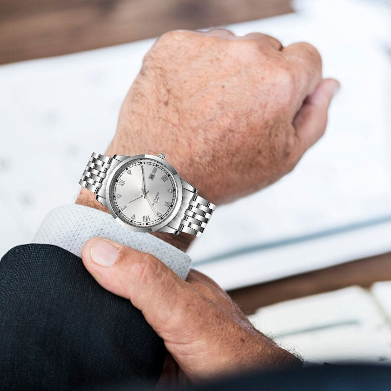 Business Men's Stainless Steel Wrist Watch
