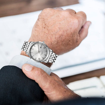 Business Men's Stainless Steel Wrist Watch
