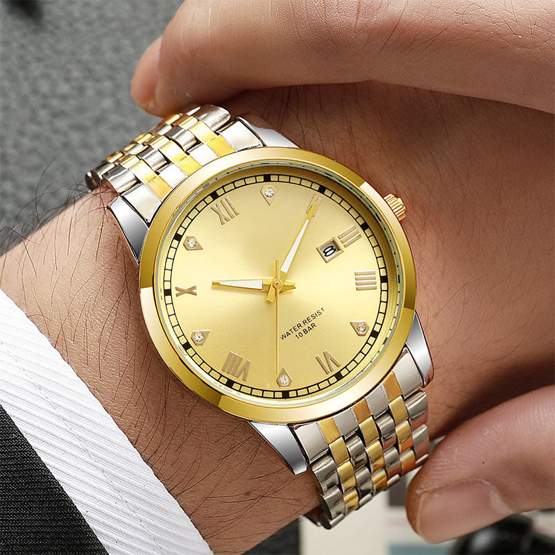 Business Men's Stainless Steel Wrist Watch