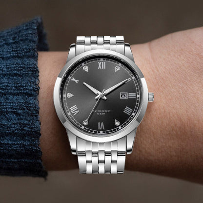 Business Men's Stainless Steel Wrist Watch