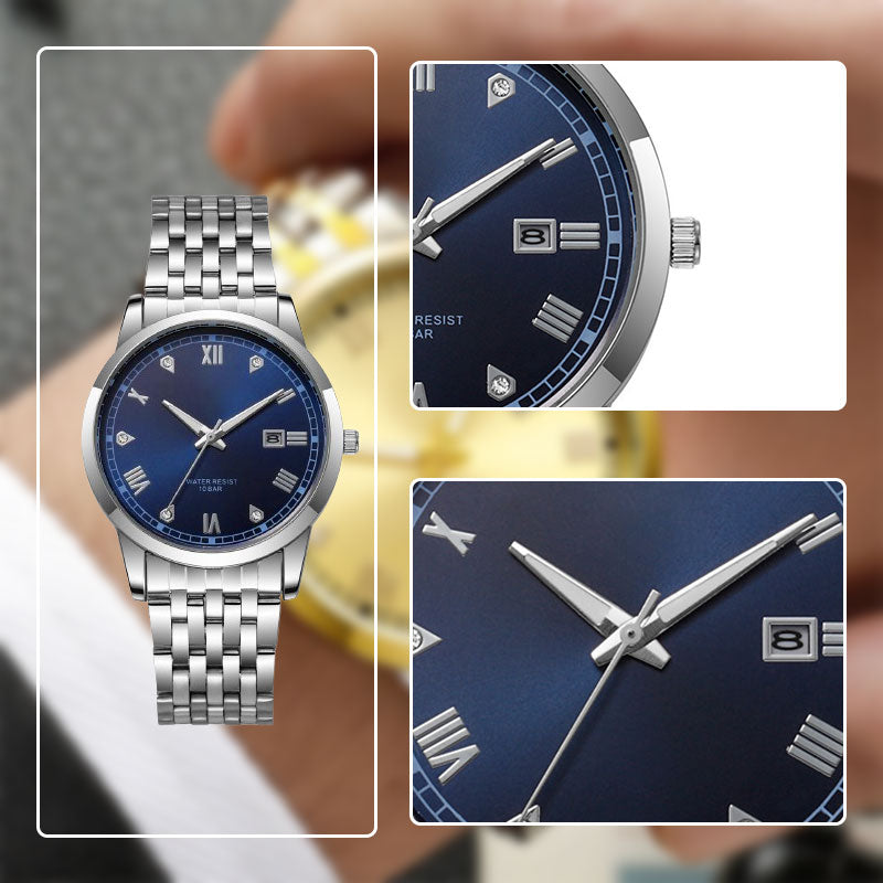 Business Men's Stainless Steel Wrist Watch