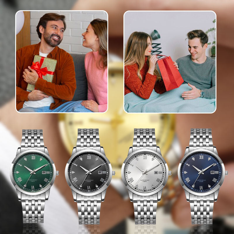 Business Men's Stainless Steel Wrist Watch
