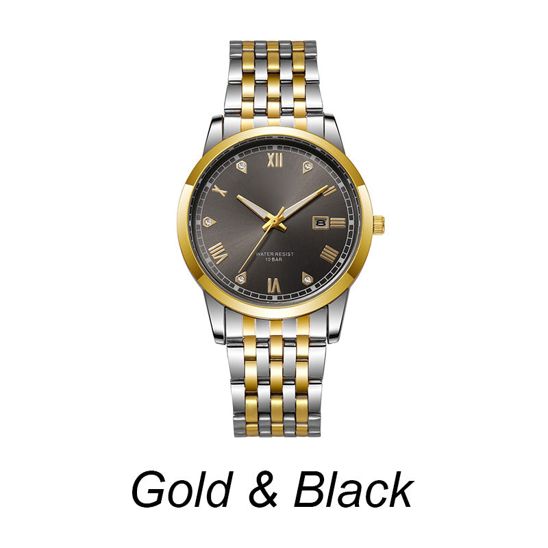 Business Men's Stainless Steel Wrist Watch