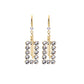 Shiny Vintage Rectangle Earrings