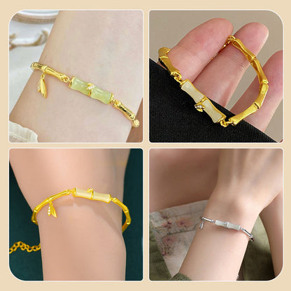 Hetian Jade Bamboo Bracelet