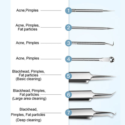 50% OFF🔥Stainless Steel Blackhead Remover Tool Kit