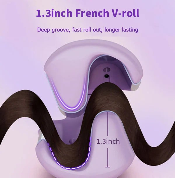 💇 LIMITED-TIME 50% OFF! ✨ V-Shape Egg Roll Hair Waver – Anti-Scald, Fast Heat, Ionic Curls 🪄