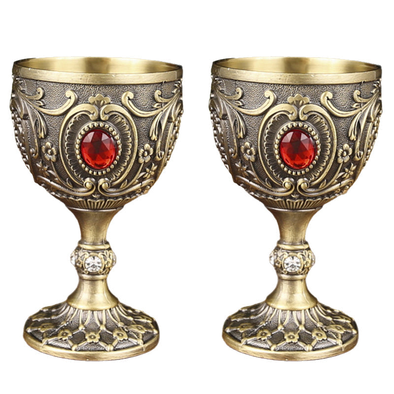 🎁 Exquisite Vintage Engraved Wine Goblet