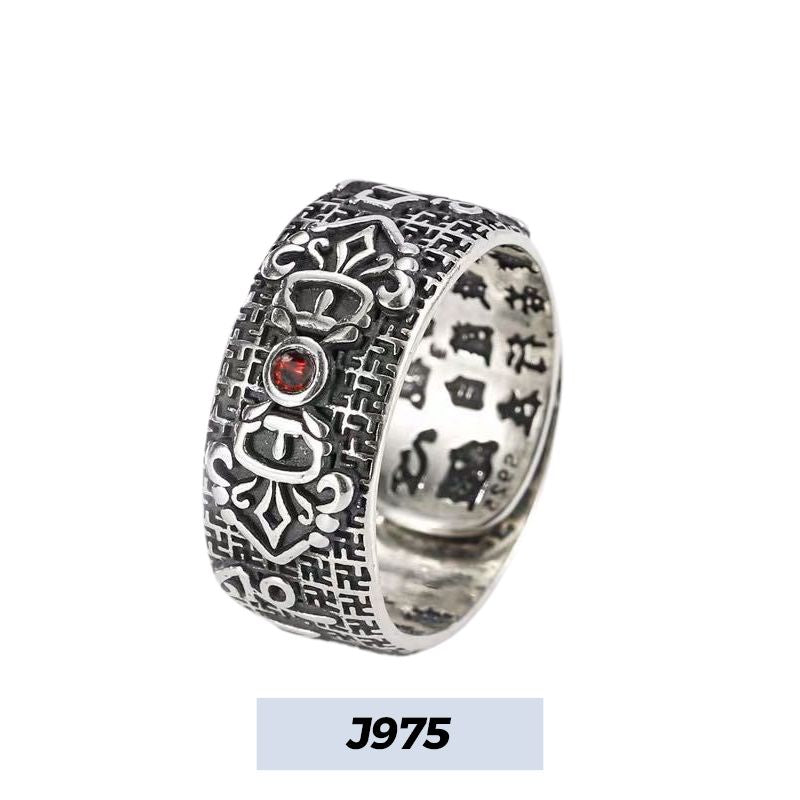 Wealth in Hand! Lucky Pixiu Open Ring with Gem Embellishment