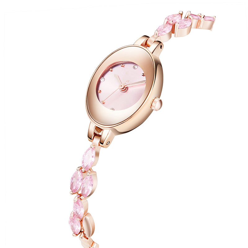Womne's Colored Zircon Bracelet Watch
