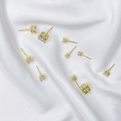 👸Sparkling Moissanite Round Stud Earrings