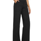 Loose High-Waist Business Casual Pants Yoga Pants Women Wide Leg Pants with Pockets Comfortable Athletic Sweatpants Outdoorfun